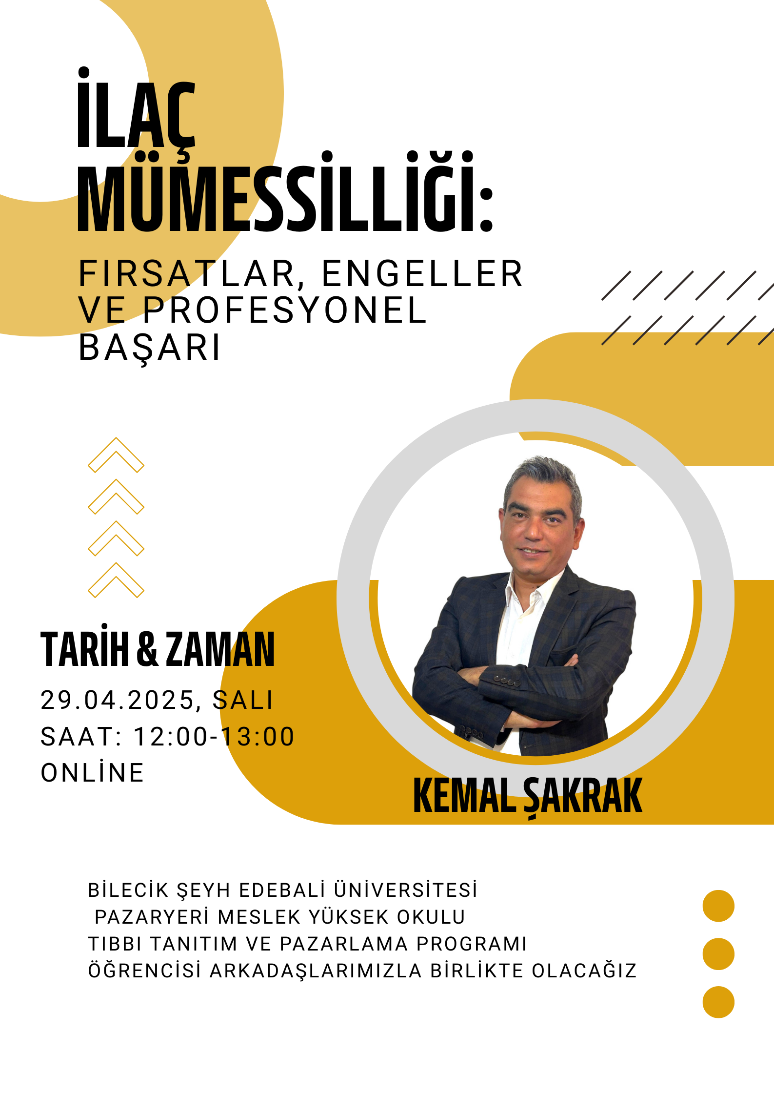 Yüksekokulumuzda “İlaç Mümessilliği” Semineri 